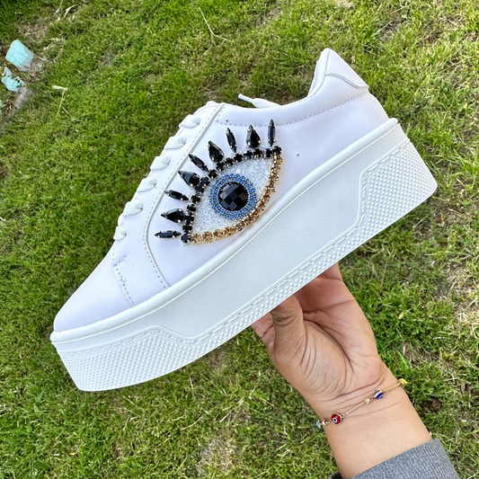 Buenas Vibras Sneakers-White