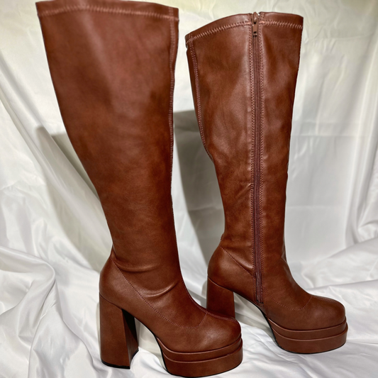 BADDIE BOOT-BROWN
