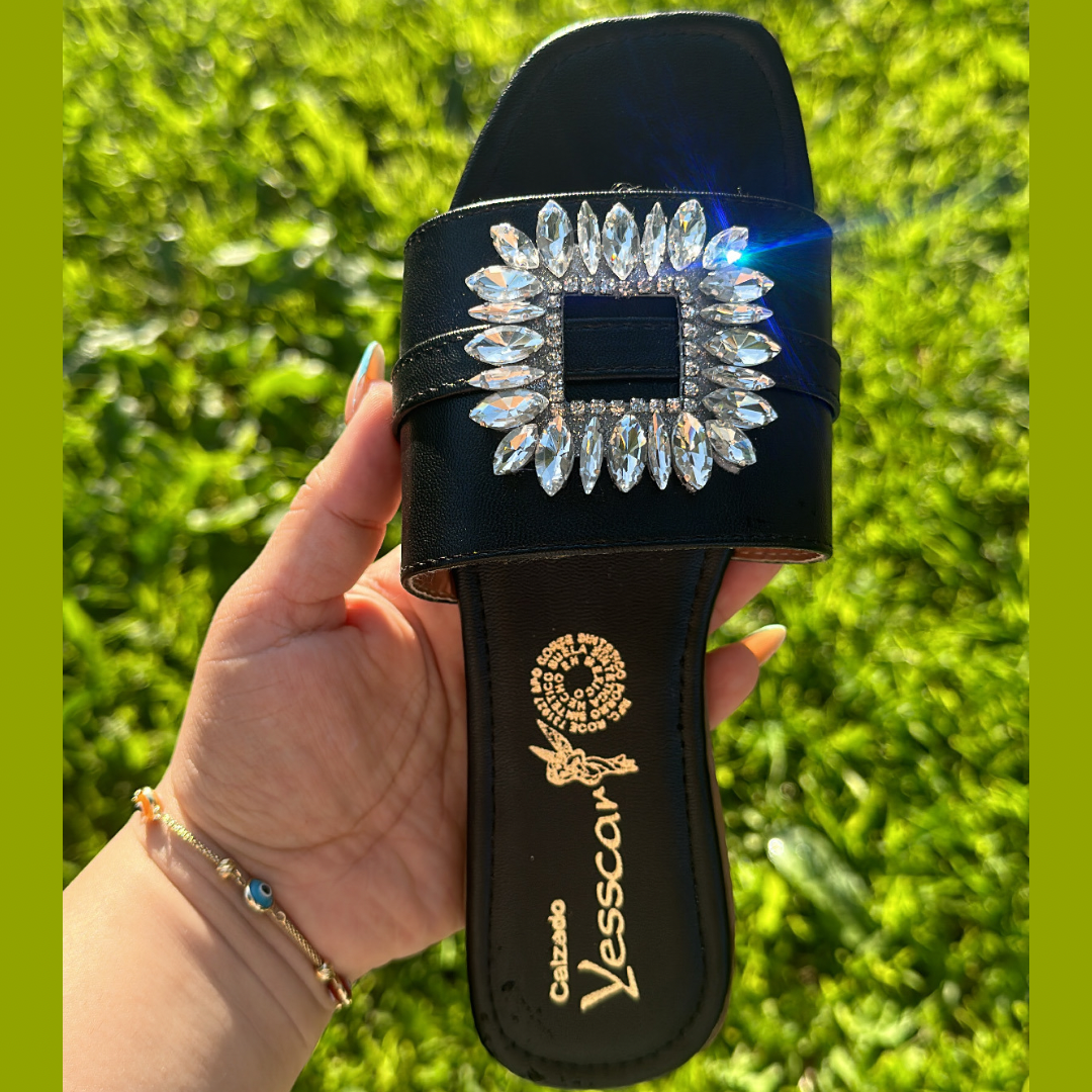 Bianca Sandal-Black MADE IN MX
