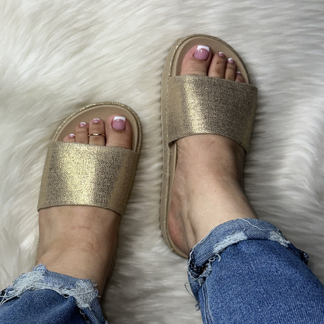 Golden Girl Platform Sandal