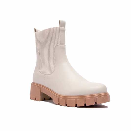 Riley Bootie-Off White